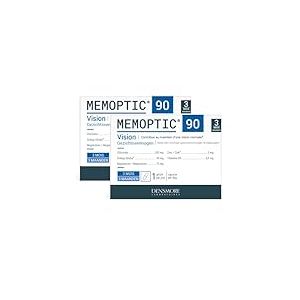 Densmore - Cure de 6 mois - MEMOPTIC - Compl&eacute;ment Alimentaire M&eacute;moire et Vision &agrave; base de Citicoline - Ginkgo biloba - Magn&eacute;sium - Vitamine B5 - Zinc - 180 g&eacute;lules - Fabriqu&eacute; en France
