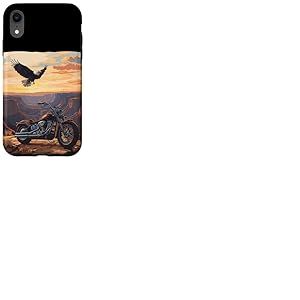 Déguisement Liberty Moto Rétro Aigle USA Coque pour iPhone XR