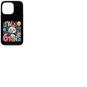 Enfant Panda Enfant 6 ans Anniversaire Garçon Fille Panda Coque pour iPhone 13 Pro