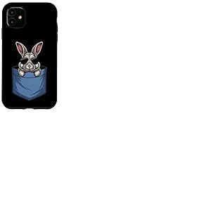 Adorable Lapin de Poche pour Amoureux de Lapin Maman Coque pour iPhone 11