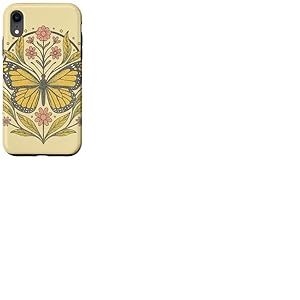 Monarque Papillon Mandala Boho Nature Insecte Art Coque pour iPhone XR