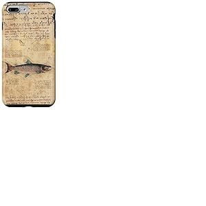Vintage Fish Aesthetic Atlantic Salmon for Fishing Grandpa Coque pour iPhone 7 Plus/8 Plus