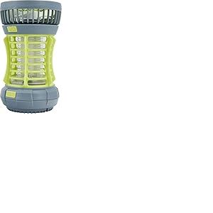 C.A.O. - Lanterne Anti-Insectes et Ventilateur 3 en 1 Rechargeable en ABS - Couleur Couleurs Assorties - Hauteur 13,7 cm - Diam&egrave;tre &oslash; 10 cm, Orange Jaune Ou Noir