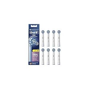 Oral-B Pro Sensitive Clean Lot de 8 brossettes de rechange, originales, pour nettoyage des dents en douceur, avec poils en forme de X, fabriqu&eacute;es en Allemagne, blanches