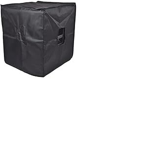 CITRONIC CASA15BCOVER Housses de protection résistantes à l'eau pour haut-parleur basse de 38,1 cm, noir