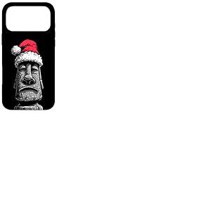 Costume de Statue de Moai drôle au Look de Noël Coque pour iPhone 17 Pro Max
