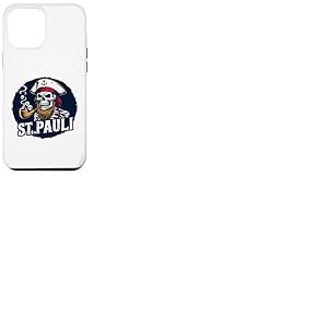St Pauli Hambourg Paulian T&ecirc;te de Mort Port Capitaine Viking Coque pour iPhone 12 Pro Max