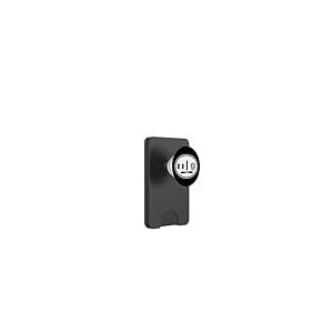 Autocollant ovale pour voiture avec drapeau et blason Italie PopSockets PopWallet pour MagSafe