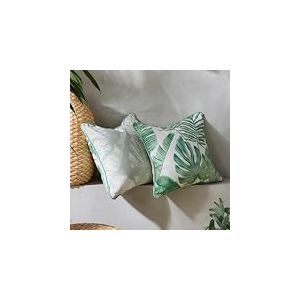 Dreams & Drapes Design Tahiti Outdoor Housse de Coussin résistante à l'eau et aux UV Vert 43 x 43 cm