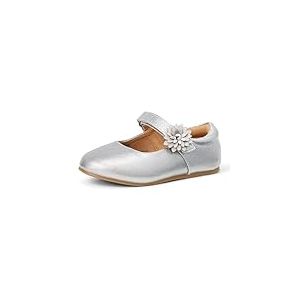 Amazon Essentials Ballerines Babies B&eacute;b&eacute; Fille, Argent Paillettes, 27 EU