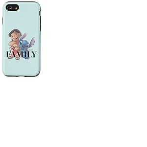 Coque pour iPhone SE (2020) / 7 / 8 Disney 100 Anniversary Lilo & Stitch D100 Citation Ohana