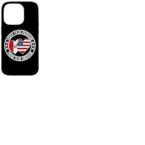 Drapeau américain « Lucky To Be Proud To Be » Coque pour iPhone 14 Pro