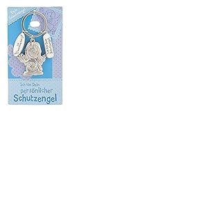 Depesche 7518-011 Porte-cl&eacute;s ange gardien en m&eacute;tal avec ange gardien - Porte-bonheur avec ange - Porte-cl&eacute;s et message d'amour - Cadeau pour les membres de la famille, les amis et les connaissances