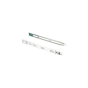 GTV Glissières de tiroir H45 Versalite Plus+, guidage à billes avec amortissement, hauteur = 45 mm, mécanisme de fermeture amortie, capacité de charge de 40 kg, installation facile et rapide