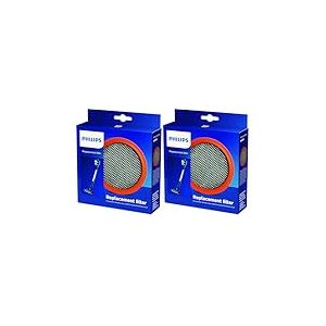 Philips FC8009/01 Aspirateur de rechange en plastique SpeedPro & SpeedPro Aqua (Lot de 2)