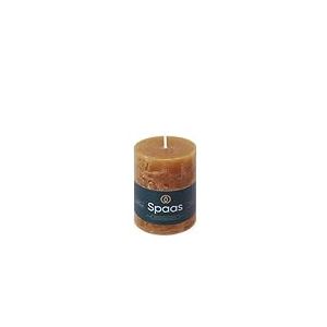 Spaas Bougie Pilier Rustique 70/95 mm 35h - cognac