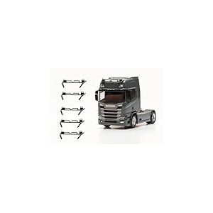 herpa 054263 Lot de 6 arceaux de lampe avec feux de signalisation pour modèle de camion, 6 pièces fidèles à l'original à l'échelle 1:87, modélisme, accessoires de modélisme, accessoires de décoration,