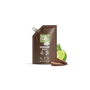 Salt of the Earth – Recharge Spray Déodorant Naturel, x3 Utilisations – Oud & Bergamote – Végan, Protection Longue Durée, Certifié Leaping Bunny, Fabriqué au Royaume-Uni – 300 ml