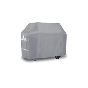 Turtle Life Housse de Barbecue de 162,6 cm - Résistante et imperméable - 4 à 6 brûleurs - pour Barbecue Weber Genesis Char-Broil Brinkmann, ne se décolore Pas en 2 Ans, Gris