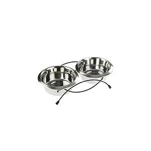 Caldex Lot de 2 gamelles avec Support