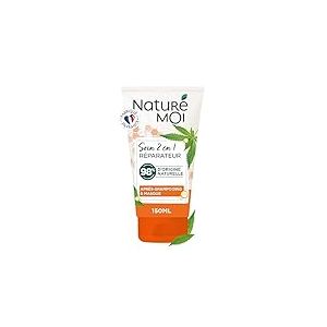 Natur&eacute; Moi - Soin Cheveux 2 en 1 - Apr&egrave;s-shampooing + Masque - Cheveux Secs et Ab&icirc;m&eacute;s - Aux C&eacute;ramides V&eacute;g&eacute;tales et &agrave; l'huile de Chanvre Bio - 98% d'Origine Naturelle - 150 ml - Fabriqu&eacute; en France