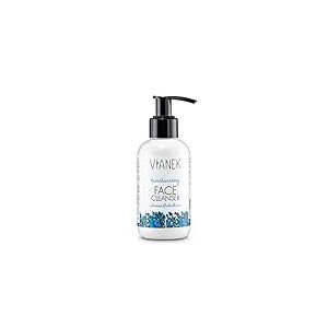 VIANEK Émulsion nettoyante hydratante Visage nettoyant pour peaux sèches et sensibles Hydrate Cosmétique naturel Vegan pour homme et femme Taille 150 ml