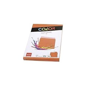 Elco Color Pack de 25 Enveloppes C5 162 x 229 mm Orange