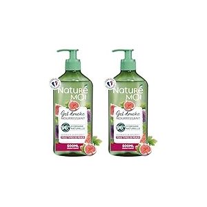 Natur&eacute; Moi - Gel Douche Nourrissant - Hydrate et Nourrit - Tous Types de Peaux - Figue Bio - 96% d'Origine Naturelle - 500 ml - Fabriqu&eacute; en France (Lot de 2)