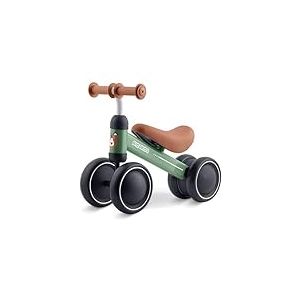 Ricokids Vélo de Course pour Enfants à partir de 1 an - Tricycle - Cadre en Acier Stable - Léger - Vert Marron