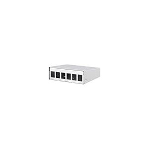 METZ CONNECT Bo&icirc;tier AP Keystone 6 Ports Blanc Pur RAL9010