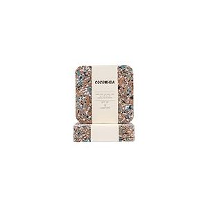 Cocowhoa Lot de 4 dessous de verre en liège pour boissons, fabriqués à partir de sandales recyclées, dessous de verre coloré pour bureau, table basse, cuisine et bar, sans BPA, facile à nettoyer, bleu