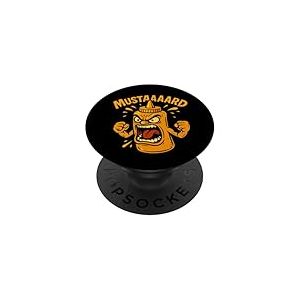 Bouteille de moutarde Scream Rap Funny Rage PopSockets PopGrip Adhésif