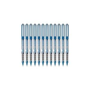 uni-ball Eye Ocean Care UB-157ROP Lot de 12 stylos &agrave; bille Pointe fine 0,7 mm Encre liquide r&eacute;sistante &agrave; l'eau et &agrave; la d&eacute;coloration Bleu