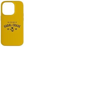 Le Village de Sabal Chase - Style Classique - Motif Palmiers Coque pour iPhone 14 Pro