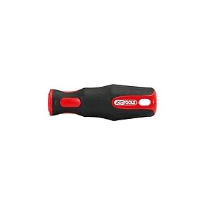 KS TOOLS - 161.0011 - Manche seul pour lime L.200 mm - Pour emmanchement rectangulaire ou rond - rouge/noir