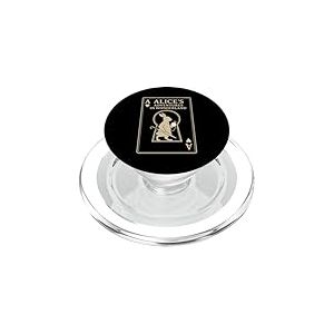 Lapin Blanc Carte à Jouer As Alice au Pays des Merveilles PopSockets PopGrip pour MagSafe