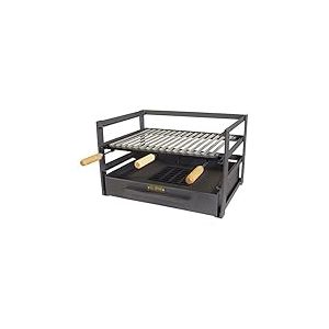 IMEX EL ZORRO 71480.0 tiroir Barbecue avec Grille, Noir, 46 x 41 x 35 cm