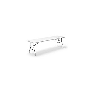 KitGarden Table Pliante Multifonctions 240x74x74 cm Blanc