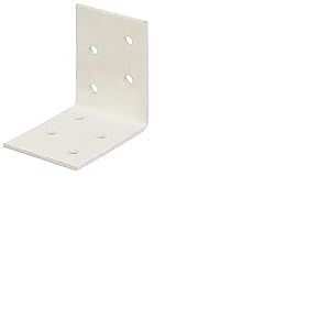 Alberts 330286 &Eacute;querre d'assemblage | galvanis&eacute;e, plastifi&eacute;e blanche | 50 x 50 x 40 mm