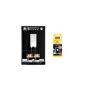 Melitta Caffeo Solo, Noir, E950-101, Machine à Café et Expresso Automatique avec Broyeur à Grains & Nettoyant en Tablettes, Pour Machines à Café Automatiques, à Capsules et à Dosettes, 4 x 1,8 g