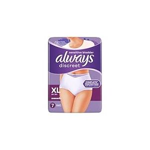 Always Discreet Plus Culottes pour Fuites Urinaires 7 Taille XL