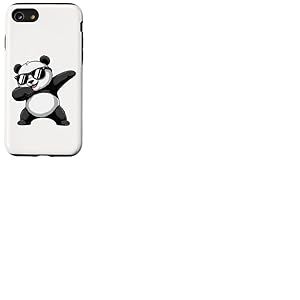 Cool Dabbing Panda Tee Hommes Enfants Tout-Petits Garçons Dab Animaux Coque pour iPhone SE (2020) / 7/8
