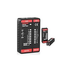 SURFOU Testeur De Cable Rj45 Prise, Ethernet Cat Cat6 Cat6a Cat7 Câble Réseau Testeurs, Network Internet Câbles Reseau Tools Tester, Idéal Pour Diagnostiquer Rapidement Les Problèmes