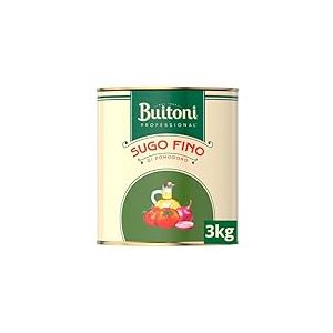 BUITONI Sauce Tomate Fine 3kg - Saveur Oignon - Prête-à-l'Emploi - Déjà Assaisonée - Tomates 100% Espagnoles Mûries au Soleil - Sugo Fino di Pomodoro - Boîte de 3 Kg