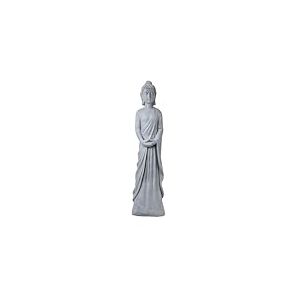 Alpine Corporation DIG286 Statue de Bouddha Debout en Ciment Gris