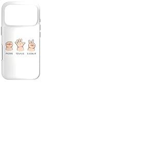 Humour B&eacute;b&eacute; Dr&ocirc;le Pierre Feuille Ciseaux Mains Mignon Coque pour iPhone 17 Pro