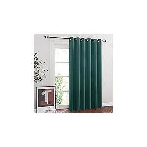 NICETOWN Rideau occultant à Isolation Thermique pour fenêtre de Chambre à Coucher, loft, Chambre d'amis (Vert Chasseur, 1 Panneau, 203,2 x 213,4 cm)