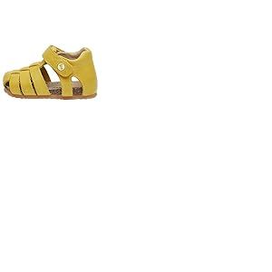 Falcotto ALBY-Sandales semi-fermée en cuir Jaune 25