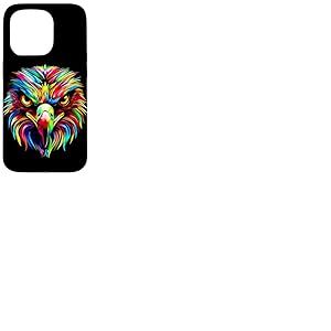 Aigle Pop Art Couleurs Vives Aigle Royal Fauconnier Chasseur Coque pour iPhone 15 Pro