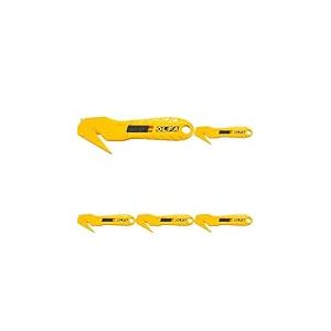 Olfa 20514 Cutter en ABS Jaune (Lot de 5)